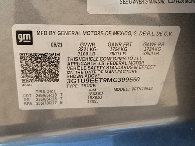 2021 GMC Sierra 1500 AT4