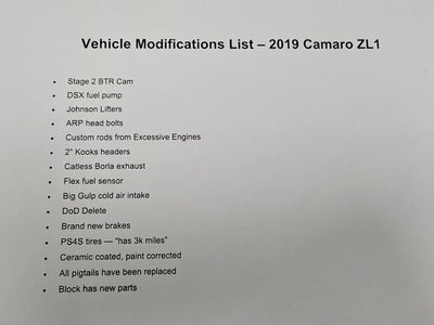 2019 Chevrolet Camaro ZL1