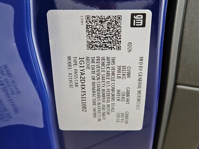 2026 Chevrolet Corvette Stingray 1LT