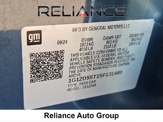 2025 Chevrolet Malibu LT 1LT