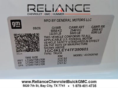 2026 Chevrolet Silverado 2500HD Work Truck