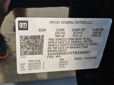 2026 Chevrolet Tahoe LT