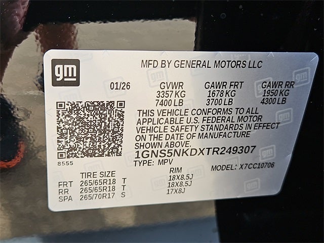 2026 Chevrolet Tahoe LT