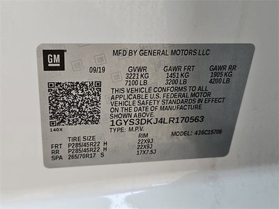 2020 Cadillac Escalade Platinum Edition