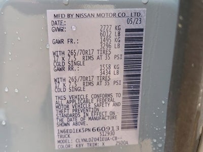 2023 Nissan Frontier PRO-4X