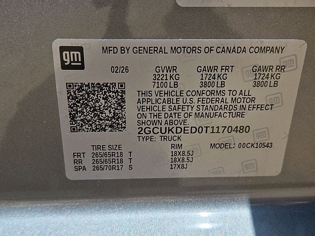 2026 Chevrolet Silverado 1500 LT LT1