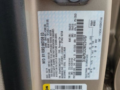 2019 Ford Fusion SEL