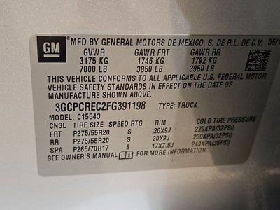 2015 Chevrolet Silverado 1500 LT LT1