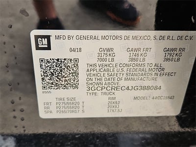 2018 Chevrolet Silverado 1500 LT LT1