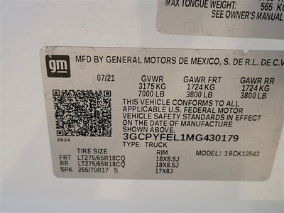 2021 Chevrolet Silverado 1500 LT Trail Boss