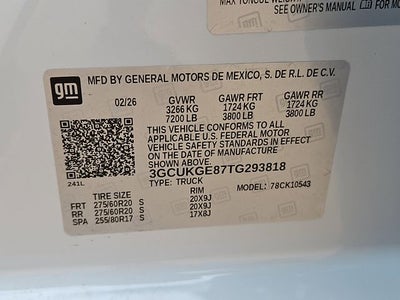 2026 Chevrolet Silverado 1500 LTZ