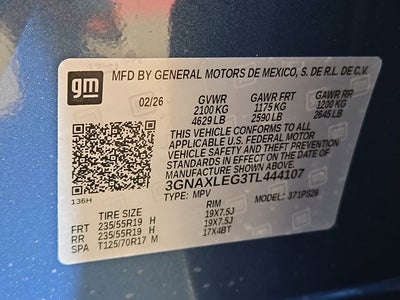 2026 Chevrolet Equinox RS