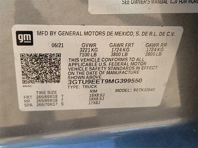 2021 GMC Sierra 1500 AT4