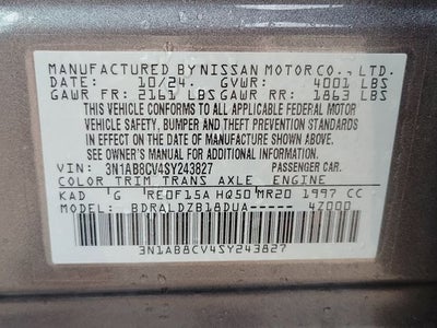 2025 Nissan Sentra SV