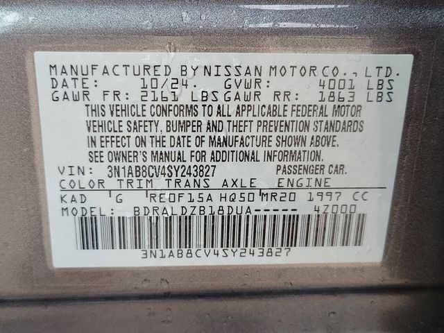 2025 Nissan Sentra SV
