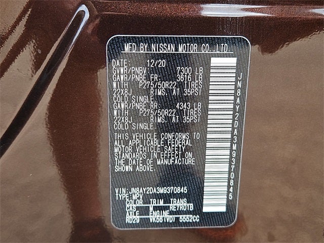 2021 Nissan Armada Platinum