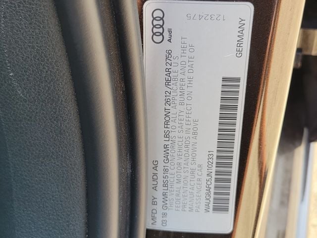 2018 Audi A6 2.0T Premium Plus quattro