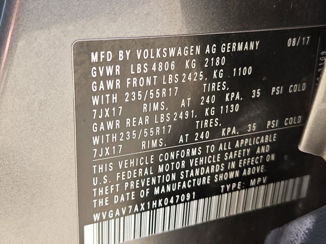 2017 Volkswagen Tiguan Limited 2.0T