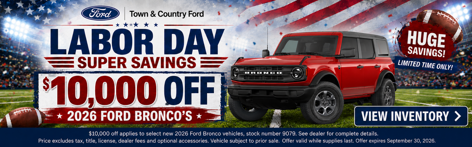 Town & Country Ford September Incentives