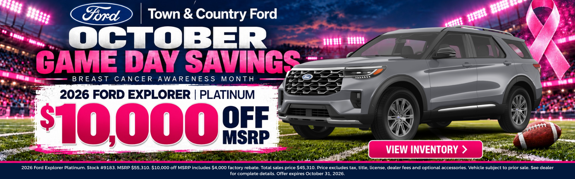 2026 Ford Explorer Platinum Offer